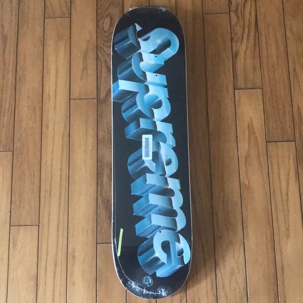 Supreme chrome logo skateboard